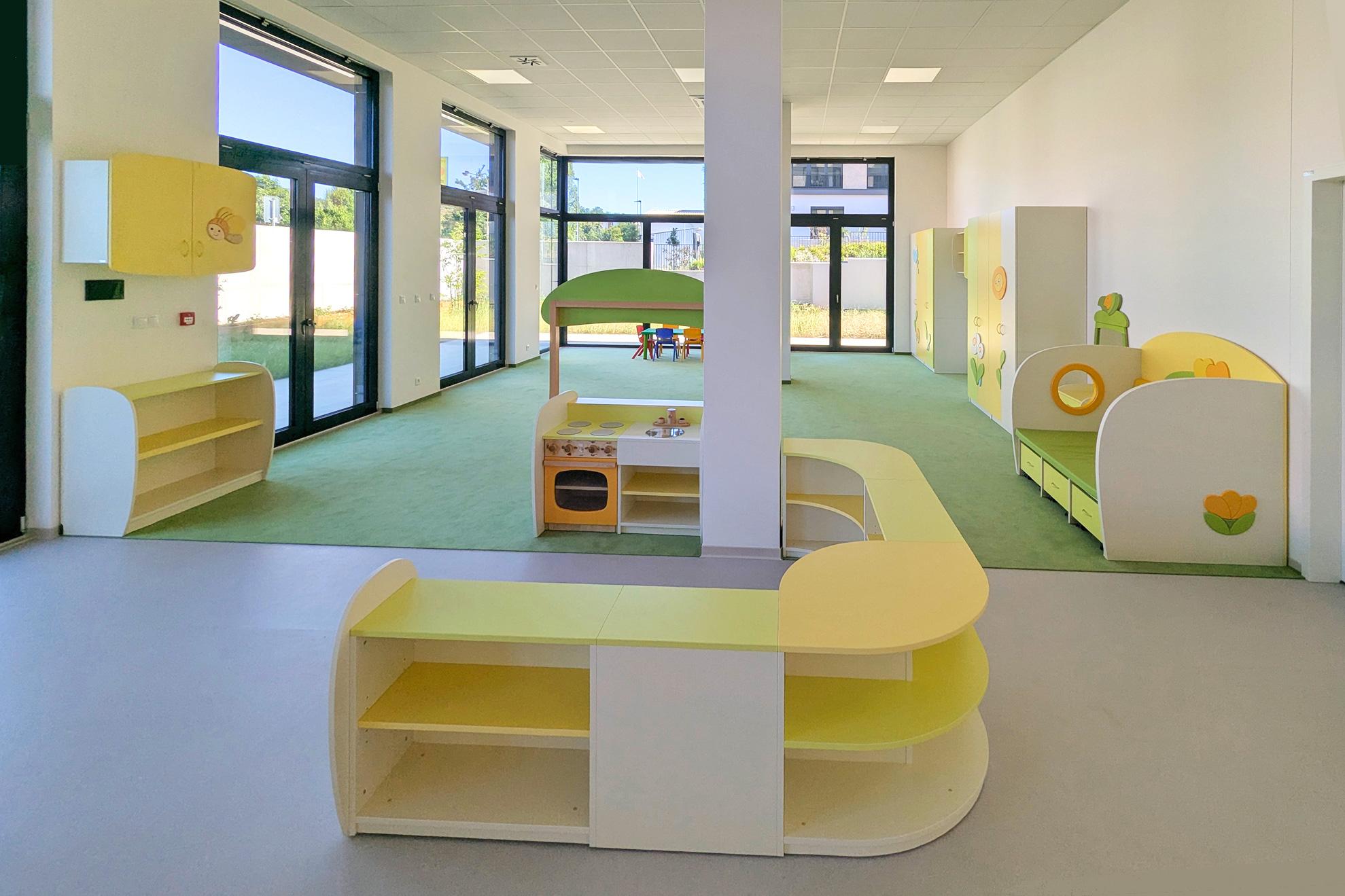 Vybavení interiéru mateřské školy – Louka – herna